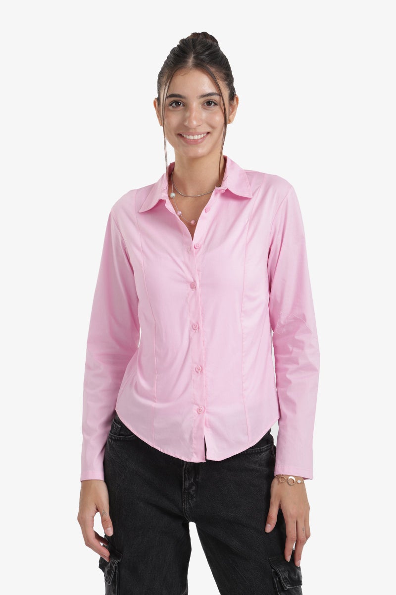 Clue Turn Down Collar Shirt - Image 1